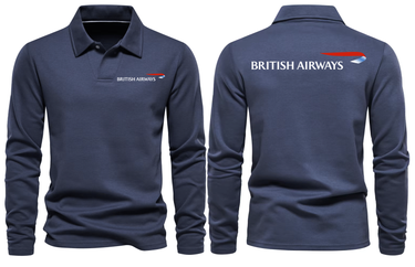 BRITISH AIRWAYS LONG SLEEVE POLO